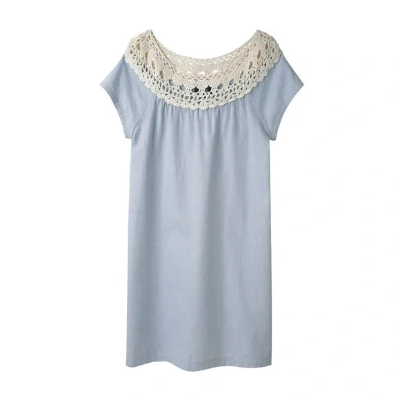 A.P.C. • Oxford Shift Dress in Bleu - Picture 2 of 11